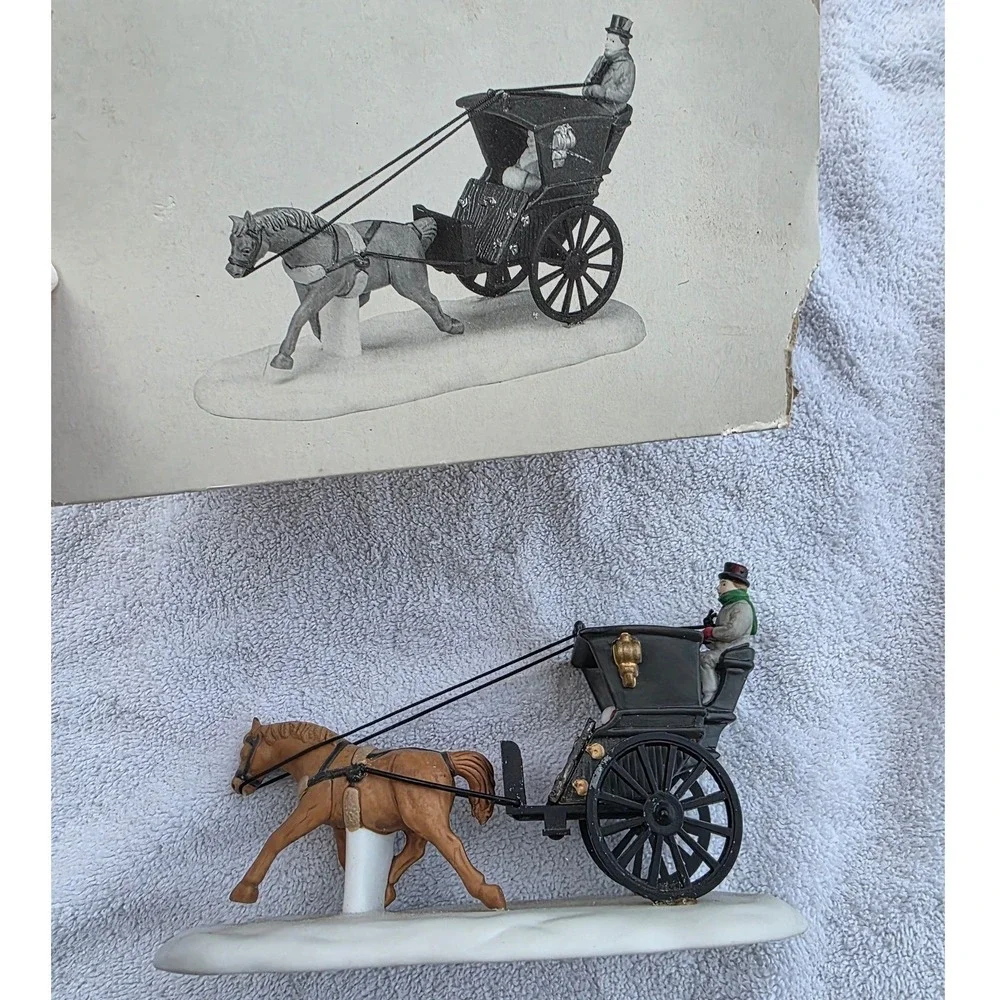 Dept 56 Kings Road‎ Cab Heritage Village Collection Dickens 5581-6 1989 D1